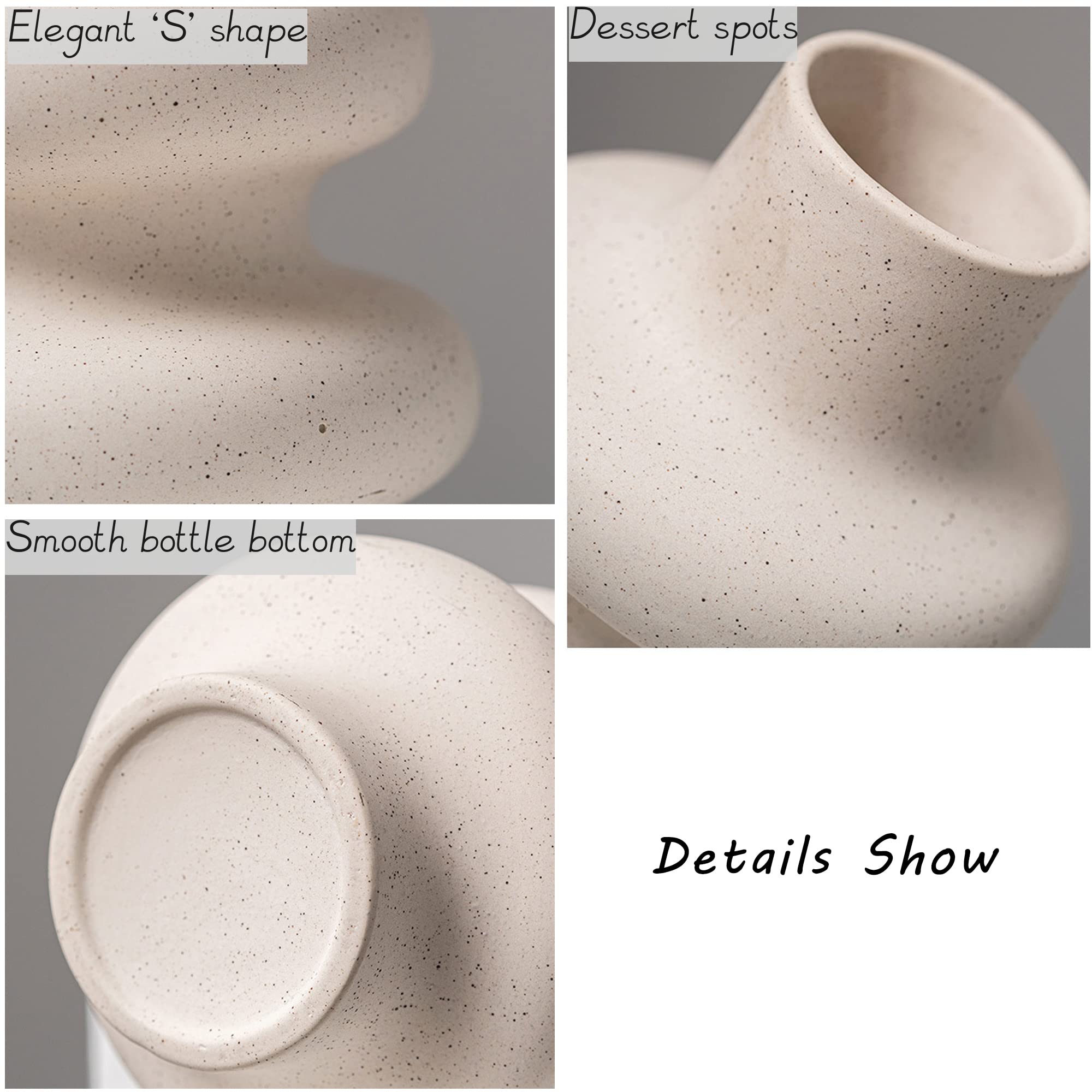 New Hot Sale Decoration Wholesale Nordic Vase Ceramic White Unique Gift Ceramic Vase For Home Decor