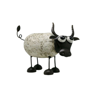 Painted Resin Craft Ornament Gift Animal Statue Cow Figurine Sculpture Sale