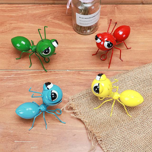 Hot Sale Outdoor Art Metal Ant Cute 3D Animal For Decoration Home Farmhouse Porch Patio Yard
