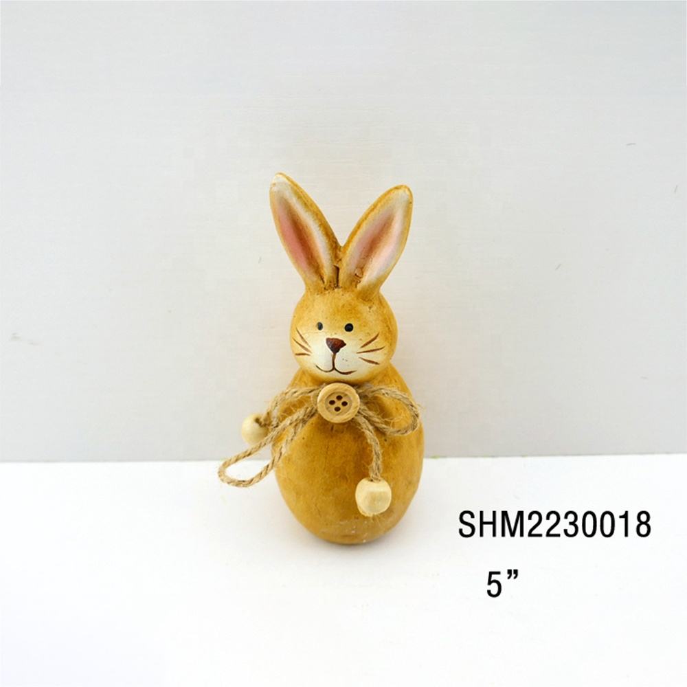 Indoor Modern Art Cute Easter Ceramic Rabbit Handicrafts For Garden Decor Balcony Lawn