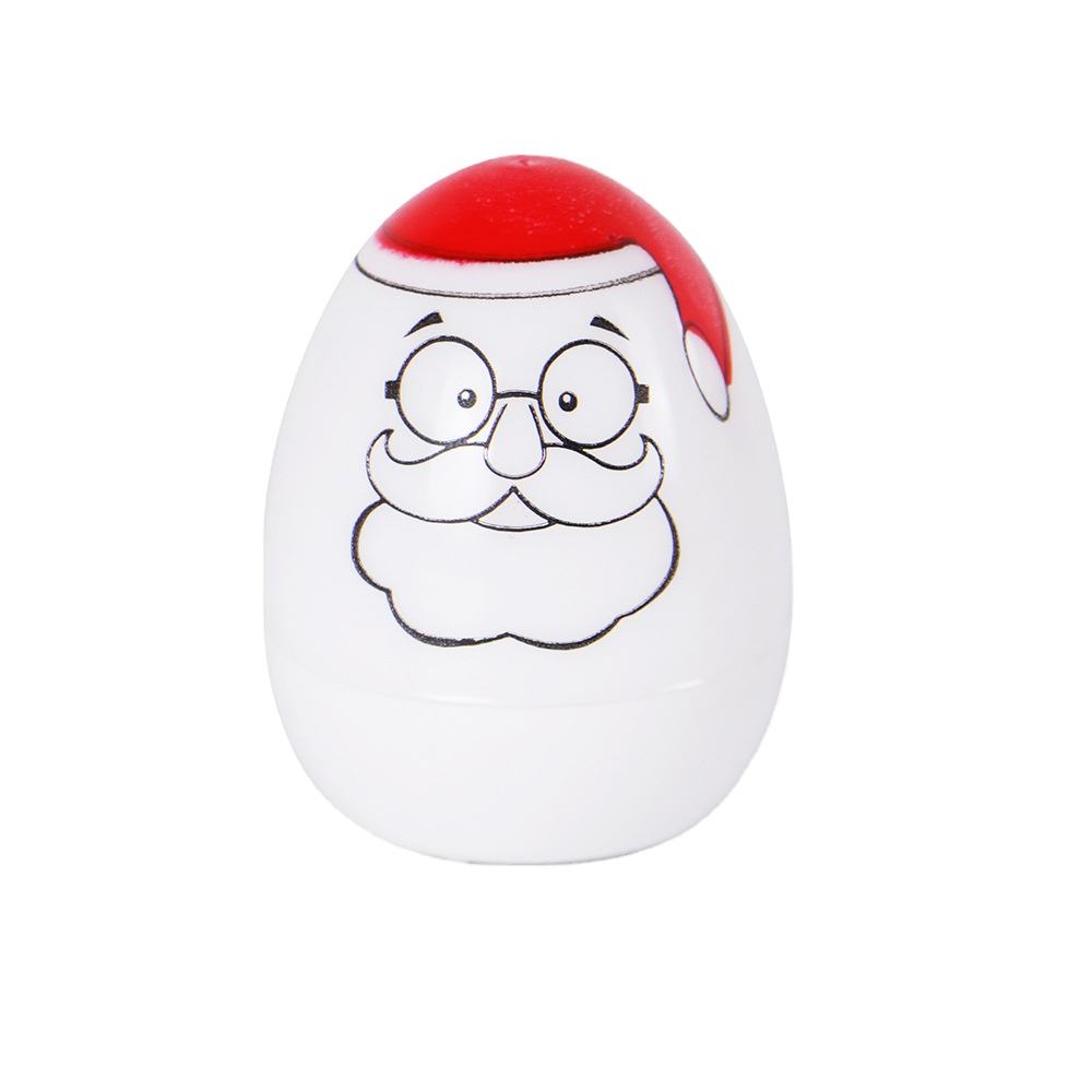 Creativity New Printed Santa Claus Cute Egg Led Candle Light For Halloween Christmas Gift