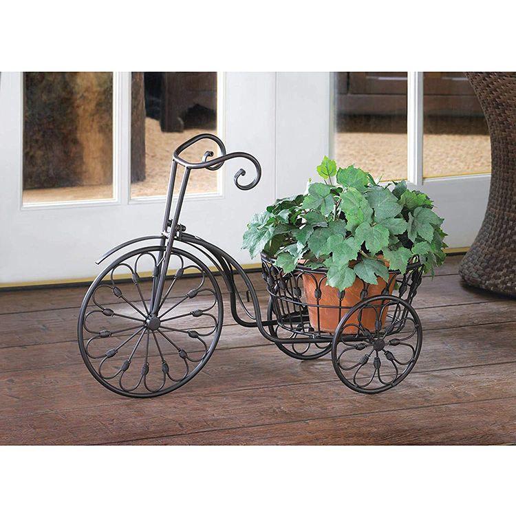 Parisian Style Metal Tricycle Plant Stand