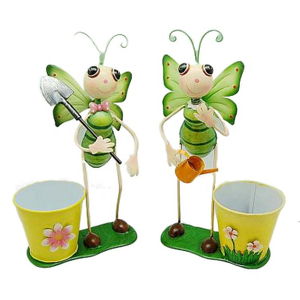 Hot Selling High Quality Low Price Custom Home Decoration Metal Garden Decorative Butterfly Big Plant Pot