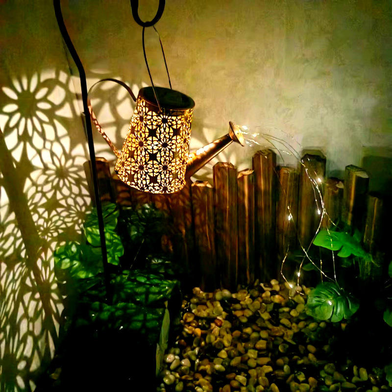 Outdoor Waterproof Garden Decor Large Hanging Solar Watering Lanterns For Yard Lawn Backyard Landscape Pathway Gifts