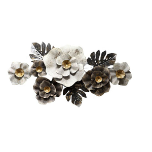 Nordic Creative Wrought Iron Three-Dimensional Wall Decorations Living Room Background Wall Flower Decore