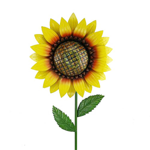 Factory Supply Metal Sunflowers stakes Garden Ornaments Flowers Decoration