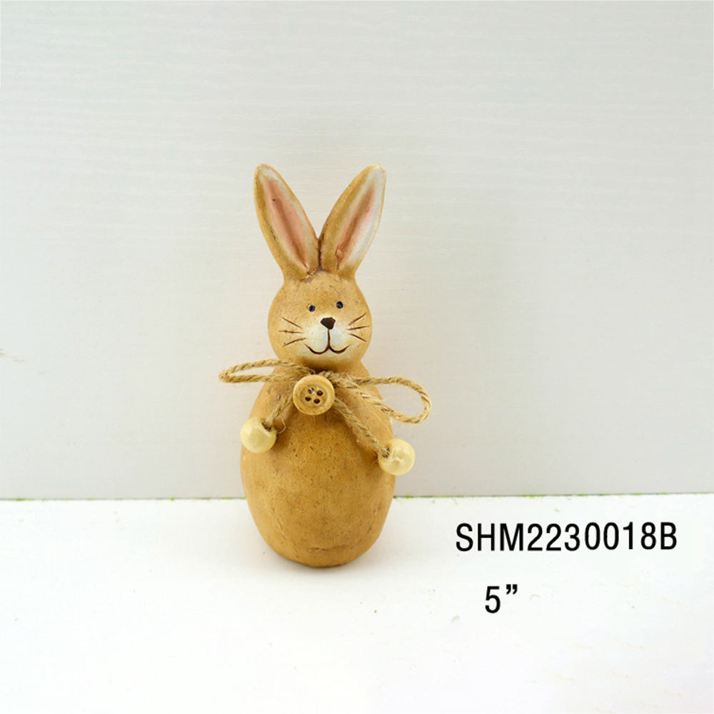 Indoor Modern Art Cute Easter Ceramic Rabbit Handicrafts For Garden Decor Balcony Lawn