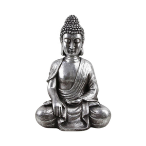Antique Sliver Standing Small Buddha Statue Home Decor