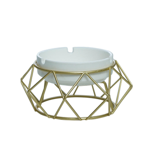 Nordic Modern Trend Metal Geometry Creative Ashtray For Living Room Home Odorless Office Desktop Decorations