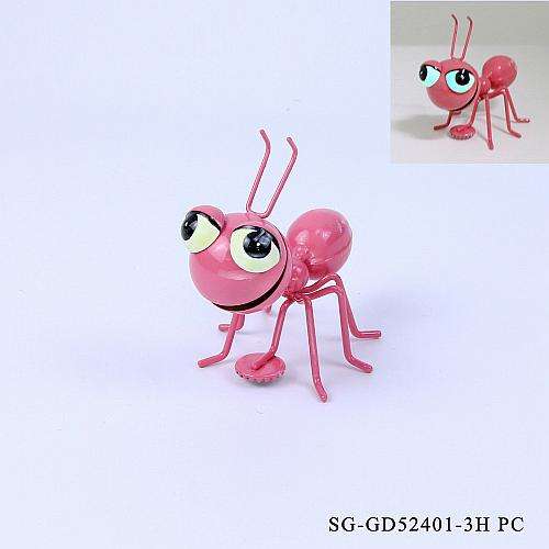 Durable Metal Iron Decorative 3D Cute red Luminous Ants Fridge Magnets for Home Decoration