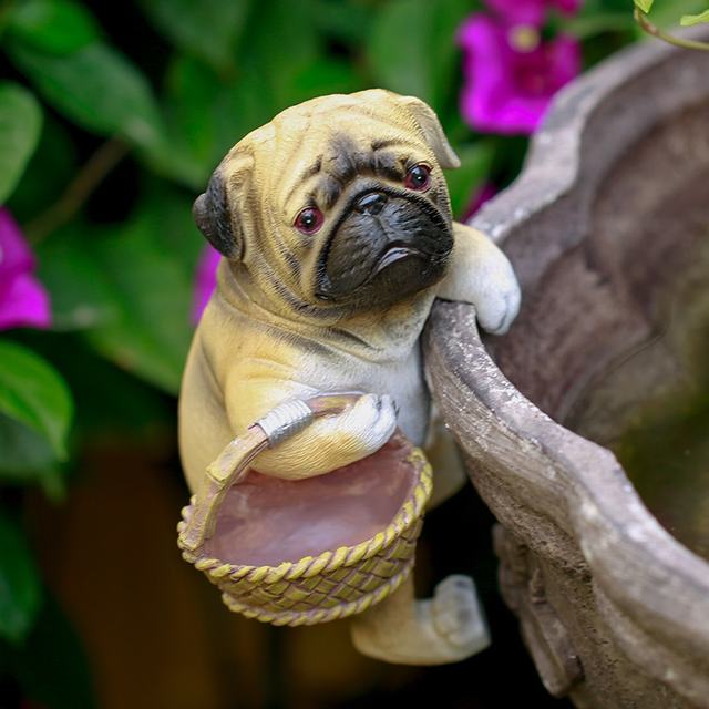 Resin Animals Cat Dog Bunny Home And Garden Decorative Wall Hanging Planters Ornaments