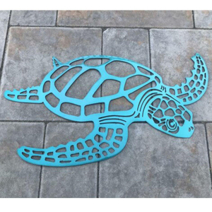 Metal Sea Turtle Wrought Iron Crafts Interior Living Room Decorations Framed Wall Arts
