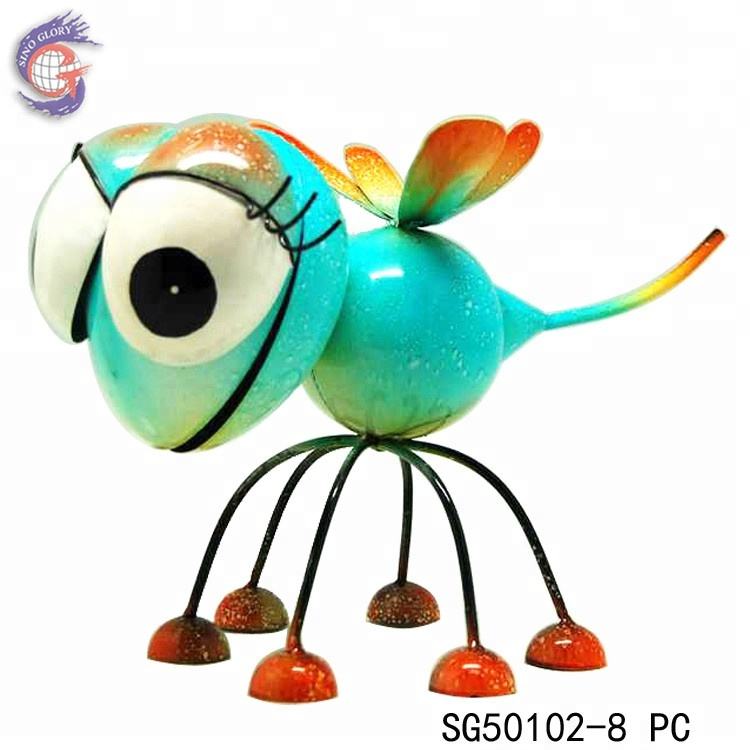 iron metal decoration items of metal garden crazy insect decoration