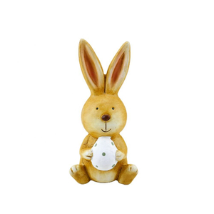 Custom Cute Mini Easter Rabbit Ceramic Handicrafts For Micro Landscape Suitable Home Office Desk Bookshelf
