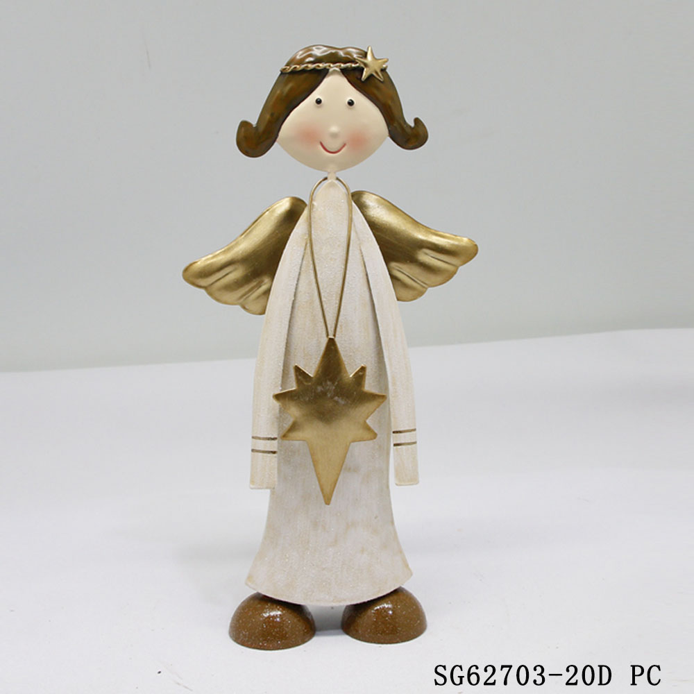Wholesale Cheapest Price Outdoor Metal Iron Christmas Angel for Crafts