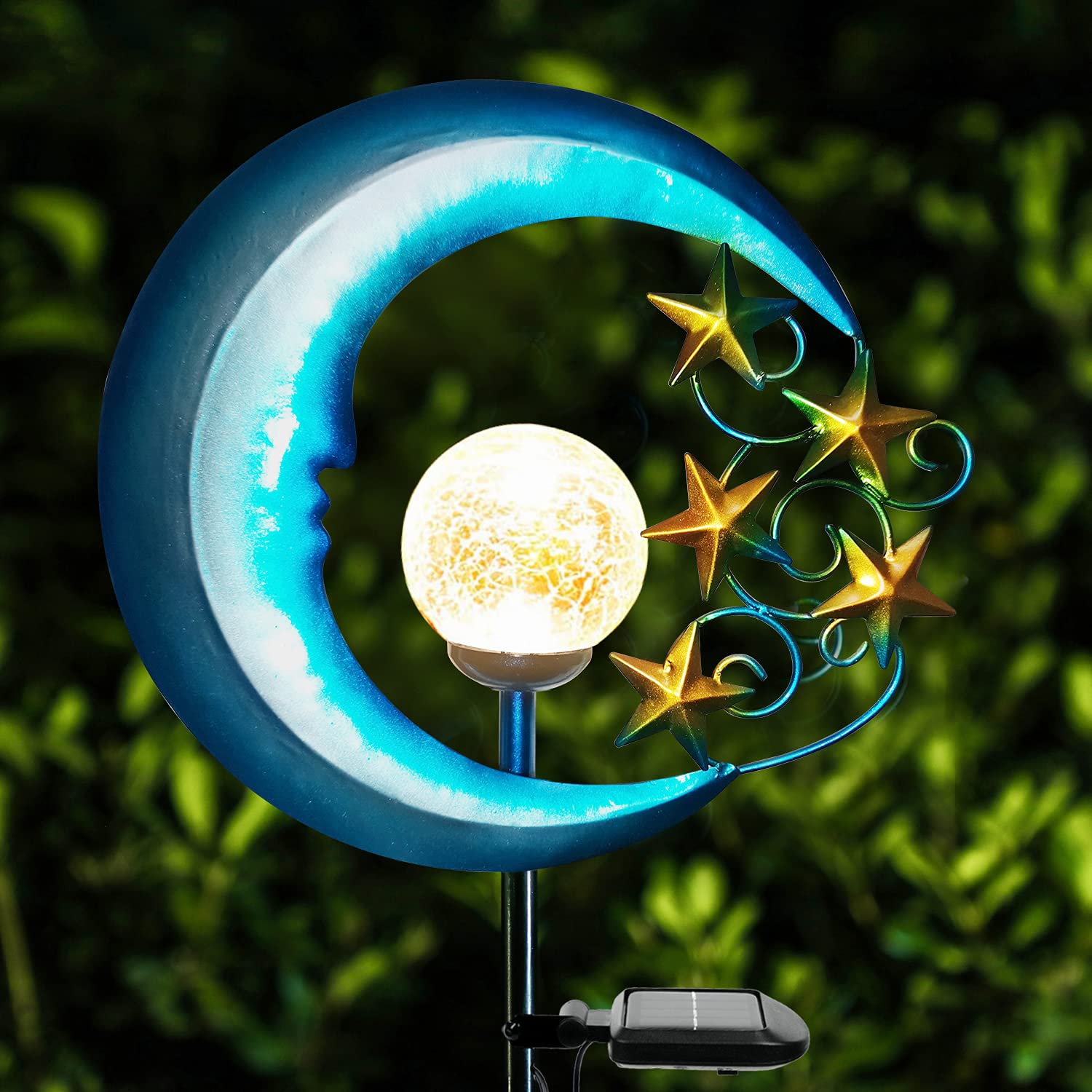 Stars Moon Solar Lights Outdoor Decorative Waterproof Landscape Outdoor Solar Garden Lights