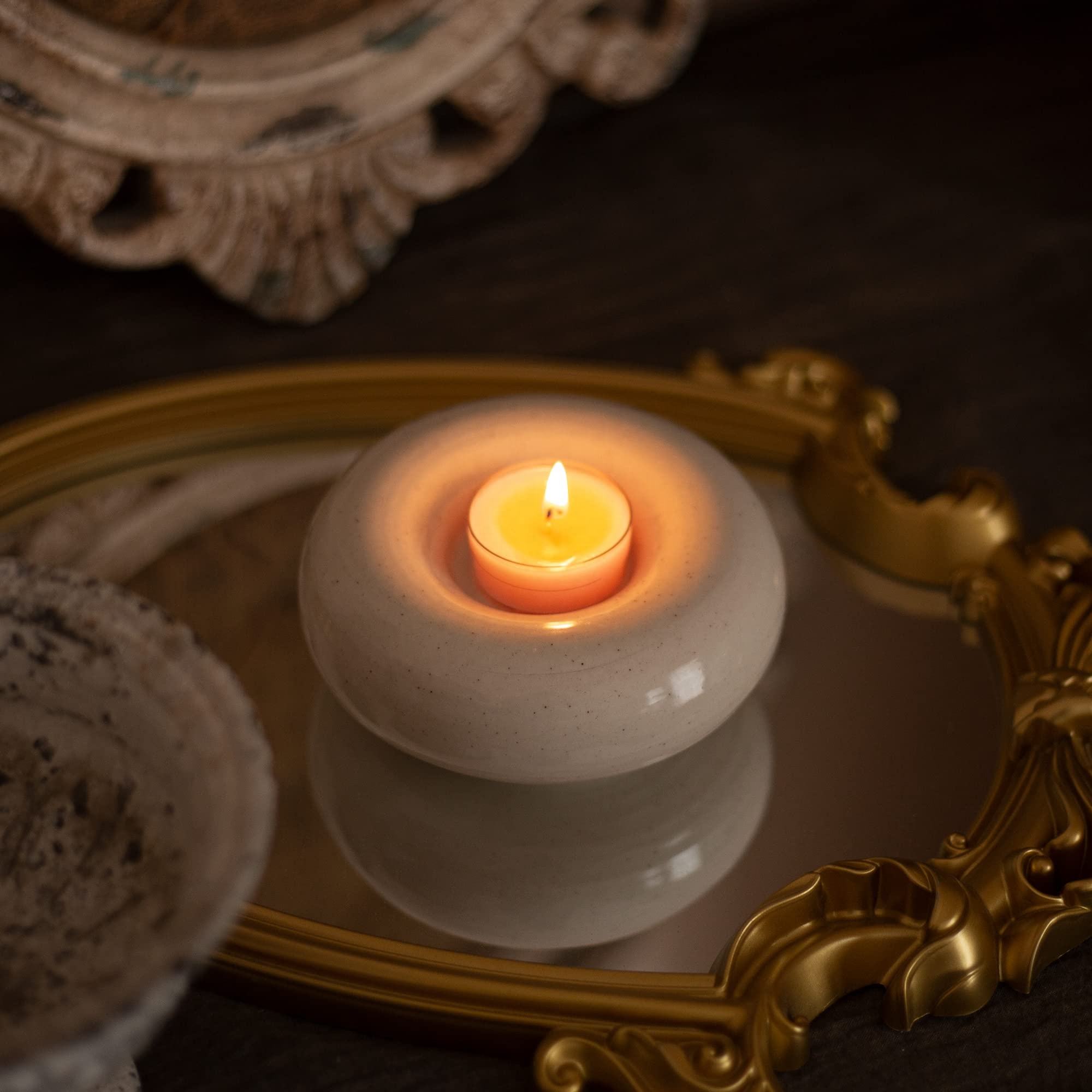 European Elegant Round Circle Striped Embossed Other Candle Holder Luxury Ceramic Taper Candlestick Holders For Wedding