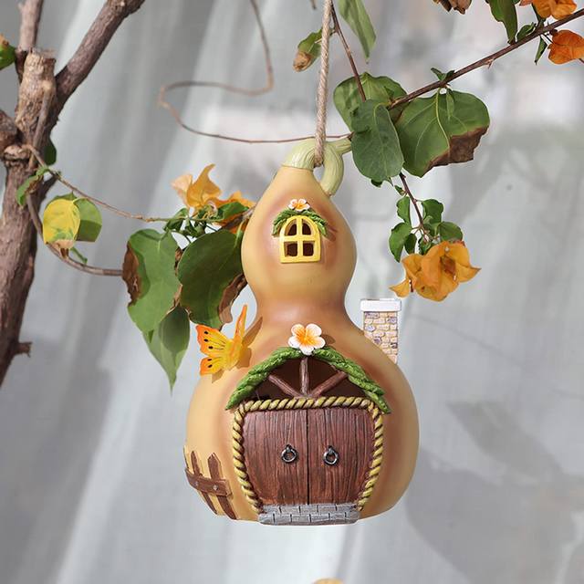 Factory Customize Wholesale Solar Power Polyresin Fairy House Accessories Outdoor Garden Ornaments Yard Decor