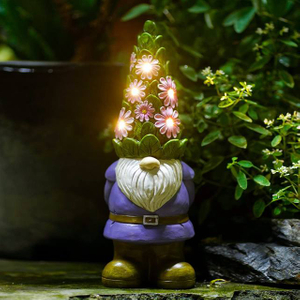 Solar Light Garden Gnome Accessories And Backyard Statues Yard Ornaments for Sale