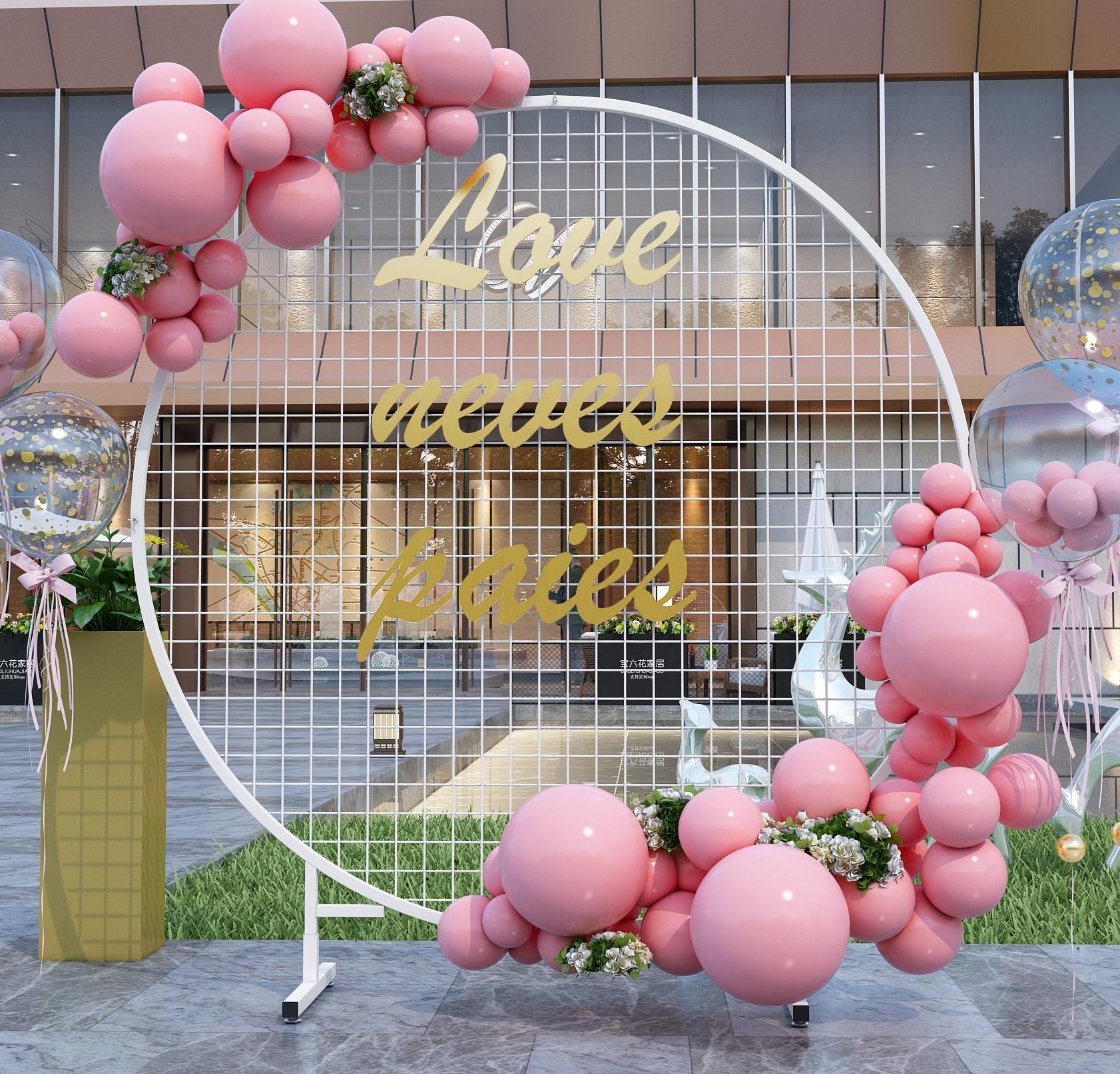 Upgraded Thicken Wedding Metal Grid Arch Backdrop For Artificial Flower Decoration Birthday Party Supplies Accessories