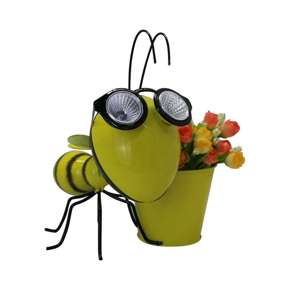 Professional Manufacturer/Supplier of Home&Garden Ornament Decoration Metal Ladybug Solar Light Flower/Plant Pot