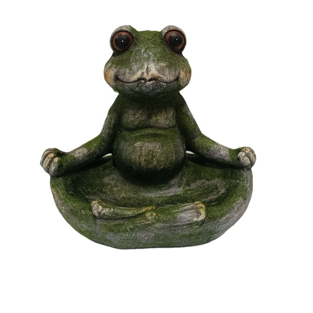 2022 New Creative Handicrafts Multiple Style Magnesium Oxide Animal Frog Ornament For Indoor Outdoor Garden Home Decor