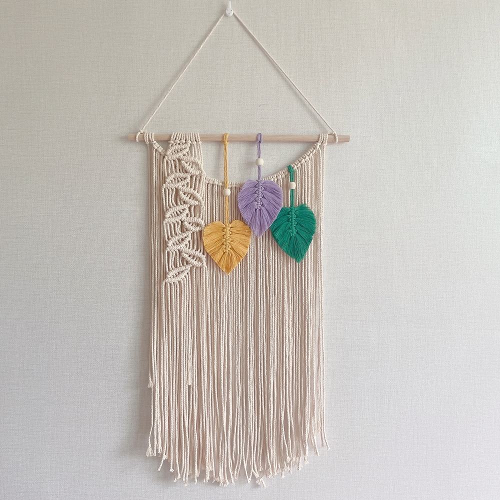 2022 New Design Home Office Decor Handcrafted Wall Hanging Woven Cotton Boho Decor Macrame Tapestry
