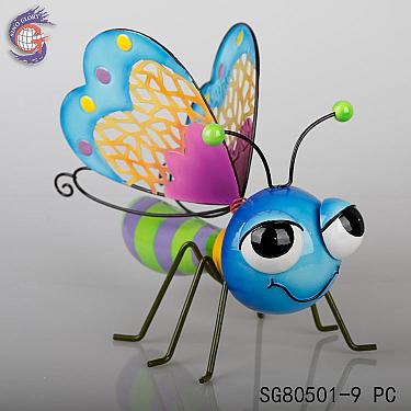 2021 New Design Home Decor of Metal Beautiful Butterfly Statues for Lawn And Garden Ornament Art