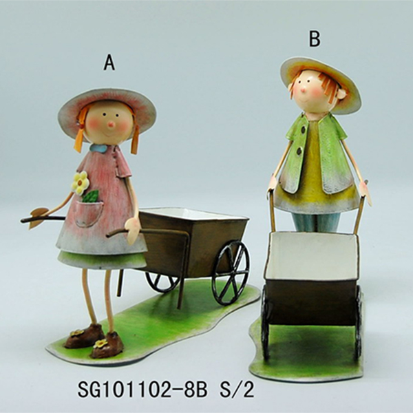 Boy Girl with Flower Pot for Home And Garden Decoration Cheap Planter Pot