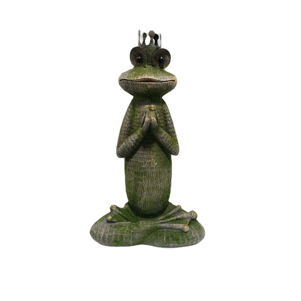Outdoor New Personalized Handmade Garden Magnesium Oxide Frog Crafts For Patio Yard Lawn Porch Ornament