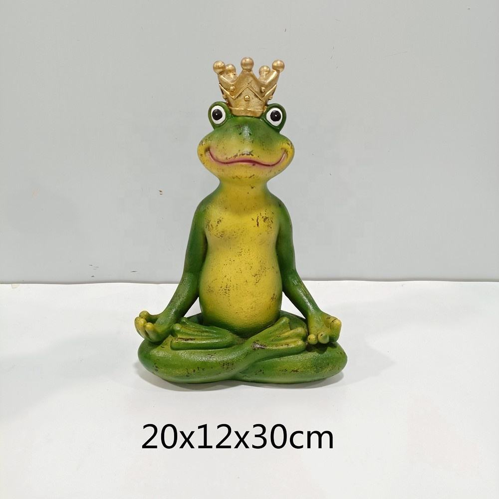 Creative Refreshing Green Frogs Figurine Resin Crafts For Home Office Shelves Desktop Decor