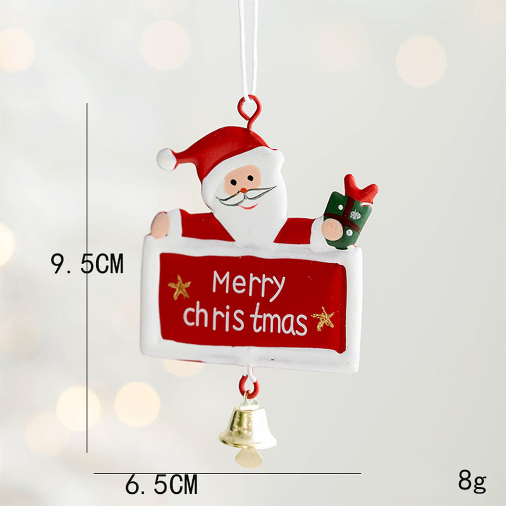 Metal Christmas Ornament Santa Snowman Reindeer Pendant Gift Hanging Tree Decor Home Party Supplies
